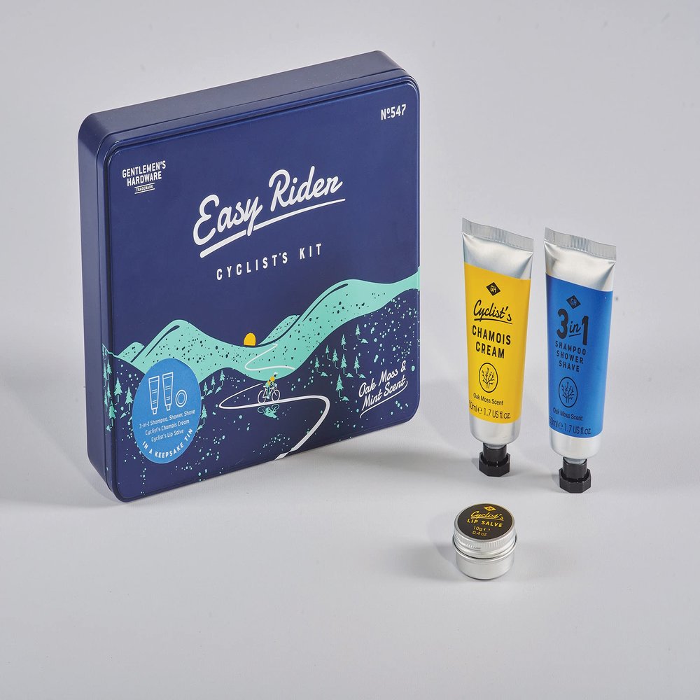 Gentlemen's Hardware Bicyclist Skincare Gift Set, 3-piece, Easy Rider