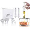 MUB 10ml Perfume Refill Pump Tools, Perfume Decanter Kit Dispenser with Adapter Tools for Perfumes Transfer, Plastic Perfume Extractor Syringe Refill Tool for Cologne, with 2 Syringes and 4 Adapters view 1
