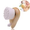 BeNat. Facial Bamboo Wood Handle Cleansing Brush. Extra-Soft Fiber Facial Brush. White. view 2