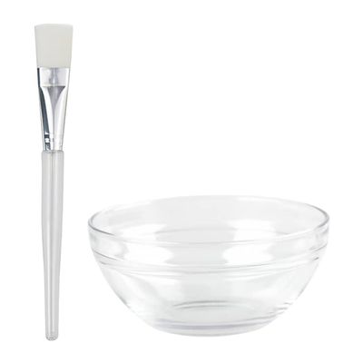 Beaupretty 12pcs Transparent Beauty Mask Bowls and Brushes for Facial Care Easy to Clean Portable Skin Care Tools for Home and Travel Use
