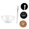 Beaupretty 12pcs Transparent Beauty Mask Bowls and Brushes for Facial Care Easy to Clean Portable Skin Care Tools for Home and Travel Use view 4