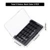 SUPERFINDINGS 4pcs 24 Compartments Rectangle ABS Plastic Eyeshadow Refillable Box with Clear Hinged Lid for Lipstick Lip Balm Eyeshadow Blusher, Mixed Color, 4.53x2.64x0.63inches view 2