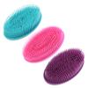 3pcs Baby Bath Soft Brush Baby Shampoo Brush Kids Hair exfoliating Body Bath Scrubber Dual Side Body Sponge Hair Scalp Head Child Double Sided spa view 1