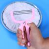 2Pcs Manual Facial Hair Remover Epilator for Women, Portable Stainless Steel and Abs Hair Threader for Upper Lip, Chin, Cheeks, and Neck, Pink view 2
