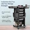K-Salon Professional Locking Hair Salon Trolley Rolling Cart with 6 Drawe view 3