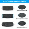 [10/20Pcs] Pedi Replacement Rollers Compatible with Amope Pedi Perfect Refills Electronic Foot File,with 8 Extra Coarse&8 Regular&4 Soft, for Foot Scrubber Callus Remover, Ped Egg Powerball for Feet view 4