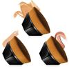 3pcs Foundation Brush, Flat Top Hexagon Makeup Blending Brush with Protective Case for Blending Liquid, Cream, Powder Makeup (Black) view 1