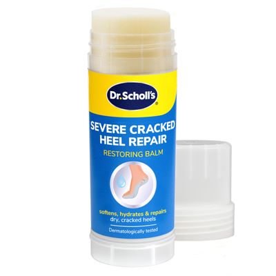 Dr. Scholl's Severe Cracked Heel Repair Restoring Balm 2.5oz, with 25% Urea for Dry, Cracked Feet, Heals and Moisturizes for Healthy Feet