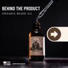 Johnny Slicks Organic Beard Oil | Moisturizes, Reduces Dry Skin & Itch | US Made, Veteran Owned (Chemical-free w/Tea Tree, Jojoba, Coconut & Argan), Original view 2