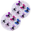 12Pcs Women Small Butterfly Design Barrettes Decorative Hair Bobby Pins for Wedding Bridal Cute Rhinestone and Crystal Metal Jaw Claw Hair Clip view 1