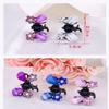12Pcs Women Small Butterfly Design Barrettes Decorative Hair Bobby Pins for Wedding Bridal Cute Rhinestone and Crystal Metal Jaw Claw Hair Clip view 2