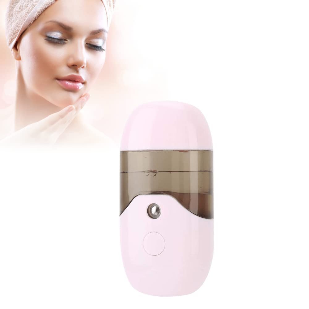 50ml Mister & Steamer Portable Handheld USB Spray Machine for Skin Care Hydration Pore Cleansing Beauty Make-up Sprayer Office Home