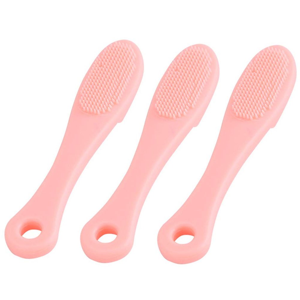 Blackhead Removing Silicone Finger Tip,Manual Nose Exfoliating Blackheads Remove Finger Tip for Sensitive, Delicate, Dry Skin (Pink)