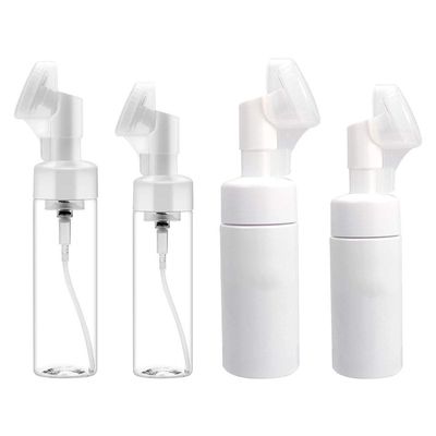4pcs Brush Head Bottle Manual Face Brush Face Cleansing Brush Cosmetic Bottle