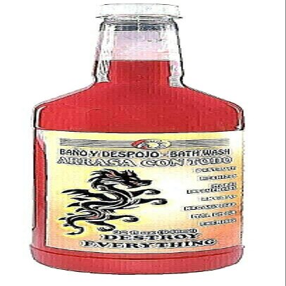 3 Bottles Extra Large Destroy Everything Bath ARRASA CON TODO LAVAPISOS 32 OZ. - Spiritual Magick Pagan Wicca