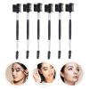 SOLUSTRE 6pcs Double Eyebrow and Eyelash Grooming Brush for Lashes and Brows Includes Eyelash Comb and Control Brush for Everyday Use and Sharing Friends view 2