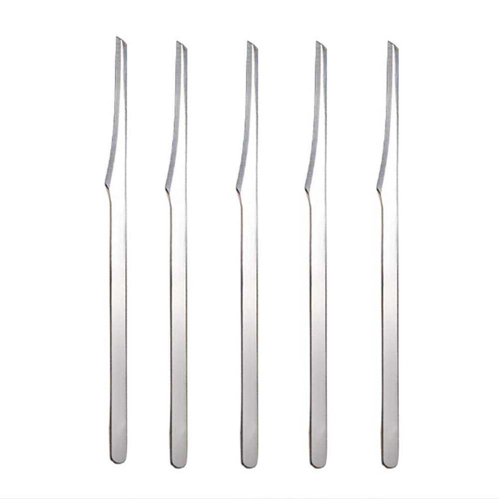 AKOAK 5 Pcs Stainless Steel Scraper Multifunctional Professional Pedicure Tools to Remove Dead Skin Callus Knife Scraping Pedicure Tools