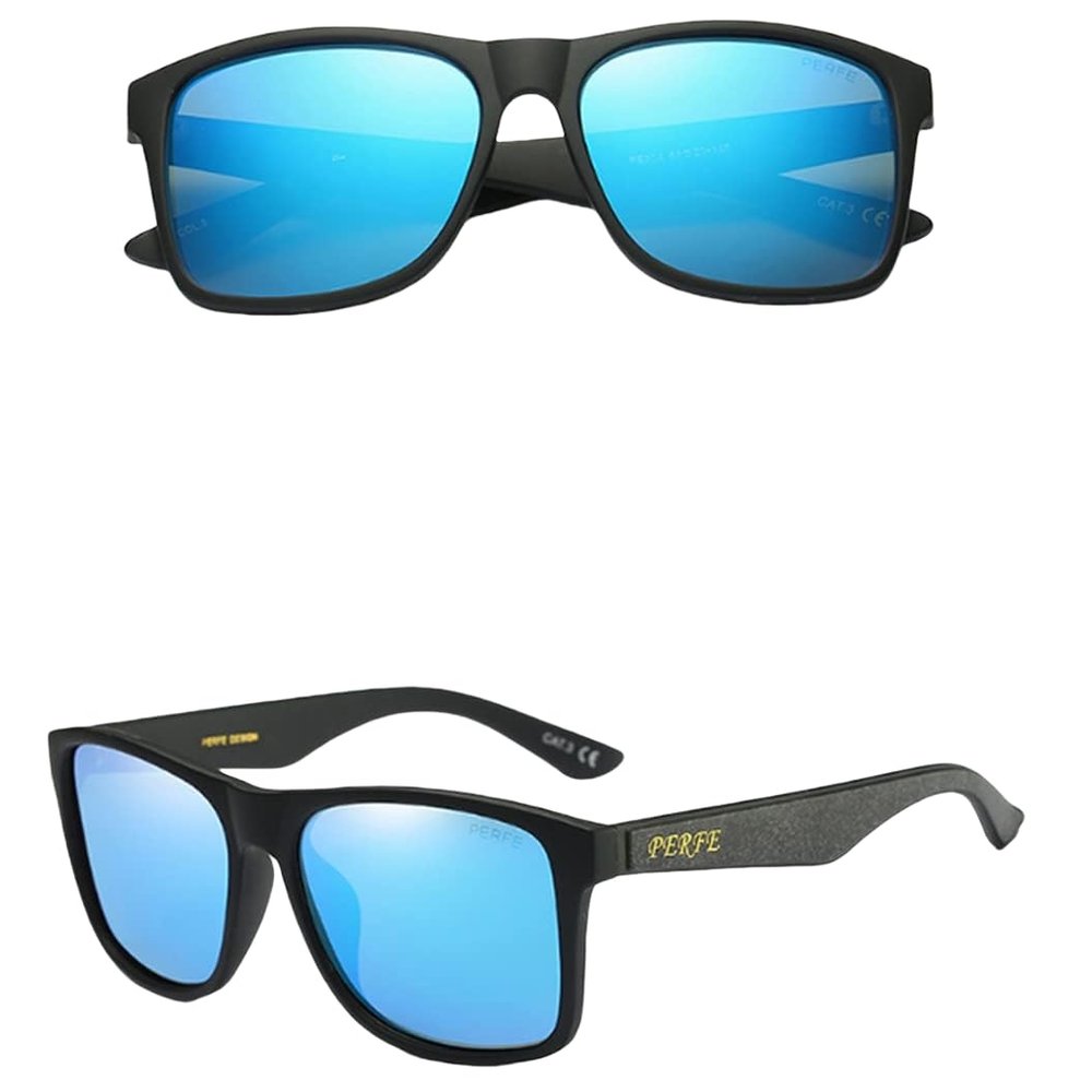 Angelastore 2021 men's polarized sunglasses sunglasses men's fashion casual driving fishing sunglasses (Blue)