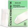 BAGLAK Large Blemish Patches - 22 XL Size Hydrocolloid Strips, Zit Stickers for Face Absorbing Cover - Facial Skin Care view 1