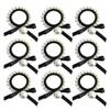 10PCS Imitation Pearls Elastics Hair Band Ponytail Holders Cotton Stretch Hair Ties Hair Ropes Hair Accessories Ponytail Hair Knots Elastics Holders Hair Elastic Bracelet view 1