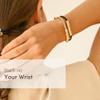 By Lilla Bracelet Hair Ties  Stretchy Hair Tie Bracelet Gift  Decorative Boho Handmade Jewelry for Womens Wrist and Ponytail (Downtown) view 3