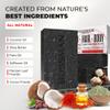 Bossman 3-Pack 4-in-1 Charcoal Soap Bar (4 oz)  Bar Soap for Men  All-Natural Beard Wash, Shampoo, Body Wash & Shaving Solution  Lavender & Patchouli Scent view 2