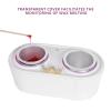 Wax Warmer for Hair Removal, Double Wax Heater Hair Removal Kit Professional Wax Pot Warmer For Women Men Hard Wax Beans Warmer Wax Heater Paraffin Wax Machine for Hand and Feet (US) view 4