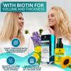 Biotin Hair Thickening Serum for Men and Women - Intense Strengthening Treatment Product with Natural Botanical Oil Blend to Help Boost Thin Hair - Repair Thinning Hair, Increase Volume and Shine view 2