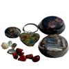 Heart Key Chain Spiral Rose Blue Kyanite Sm Tb Small Tower buster 15 Piece Gift Set #126 Positive Orgone =Life+LOVE!!! g126 view 1