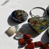 Heart Key Chain Spiral Rose Blue Kyanite Sm Tb Small Tower buster 15 Piece Gift Set #126 Positive Orgone =Life+LOVE!!! g126 view 2