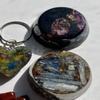 Heart Key Chain Spiral Rose Blue Kyanite Sm Tb Small Tower buster 15 Piece Gift Set #126 Positive Orgone =Life+LOVE!!! g126 view 3