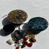 Heart Key Chain Spiral Rose Blue Kyanite Sm Tb Small Tower buster 15 Piece Gift Set #126 Positive Orgone =Life+LOVE!!! g126 view 4