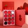 Afflano Red Eyeshadow Palette Makeup, Ultra Pigmented and Blending Bright Dark Hot True Red Black Eye Shade 12 Color, Cruelty Free Velvet Matte Shimmer Warm Fall Sunset Pink Goth red Eye Shadow Pallet view 1