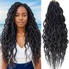 Faux Locs Crochet Braid Hair Bohemian Locs 24 Inches Synthetic Dreads Ombre Braiding Hair Afro Dreadlock 1B view 1