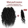 Faux Locs Crochet Braid Hair Bohemian Locs 24 Inches Synthetic Dreads Ombre Braiding Hair Afro Dreadlock 1B view 4