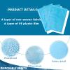 20 Pieces Disposable Bed Sheets Bed Cover Spa Massage Table Sheet Waterproof Bed Cover Flat Sheets Non-woven Fabric, 31 x 71 Inches (Blue) view 2