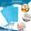 20 Pieces Disposable Bed Sheets Bed Cover Spa Massage Table Sheet Waterproof Bed Cover Flat Sheets Non-woven Fabric, 31 x 71 Inches (Blue) view 4