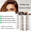 22 Pairs Peel Off 4D Eyebrow Tattoo Sticker Nature False Eyebrows Hair-Like Authentic Eyebrows Long Lasting Waterproof Temporary Tattoo for Eyebrow Grooming Shaping (Brown) view 3