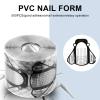 500Pcs/Roll Nail Forms Self-adhesive Nail Extension Sticker PVC Decoration Nail Art Accessories, Nail Forms For Acrylic UV Gel Nails Extension Nail Art Form Sticker Guide view 2