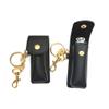 ARTIBETTER Lip Balm Holder 2pcs Lipstick Keychain Holder Black Leather Lipstick Sleeve Portable Lip Balm Keychain Bag Women Outdoor Lip Gloss Lipstick Storage Holder Holder view 1