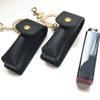 ARTIBETTER Lip Balm Holder 2pcs Lipstick Keychain Holder Black Leather Lipstick Sleeve Portable Lip Balm Keychain Bag Women Outdoor Lip Gloss Lipstick Storage Holder Holder view 3