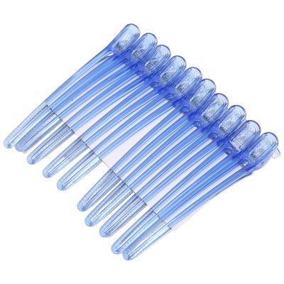 10pcs Duckbill Hair Clips, Hair Clips for Hair Salon Barber Shop(Blue)