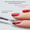 AKOAK 4 Pcs Stainless Steel Dead Skin Push Two-Headed Small Steel Push Professional Nail Knife Cuticle Removal Beauty Manicure Care Tools view 2