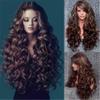 Andongnywell Long Lace Front Wave Wigs Wigs Human Hair Hair Density Wigs for Black Women Natural Color (Brown,One Size) view 3