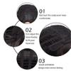 Andongnywell Long Lace Front Wave Wigs Wigs Human Hair Hair Density Wigs for Black Women Natural Color (Brown,One Size) view 4