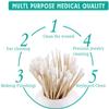 200 PCS 6 Inch Extra Long Cotton Swabs with Wooden Handles - Long Stem Cotton Swabs Tipped Applicator Tool for Makeup, Eye Ear Eyeshadow Removal, Jewelry Cleaning, Personal & Pets Care view 4