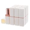 Allwon 10Pcs White Empty Lipstick Tubes DIY Lip Balm Container (Square Tube) view 1