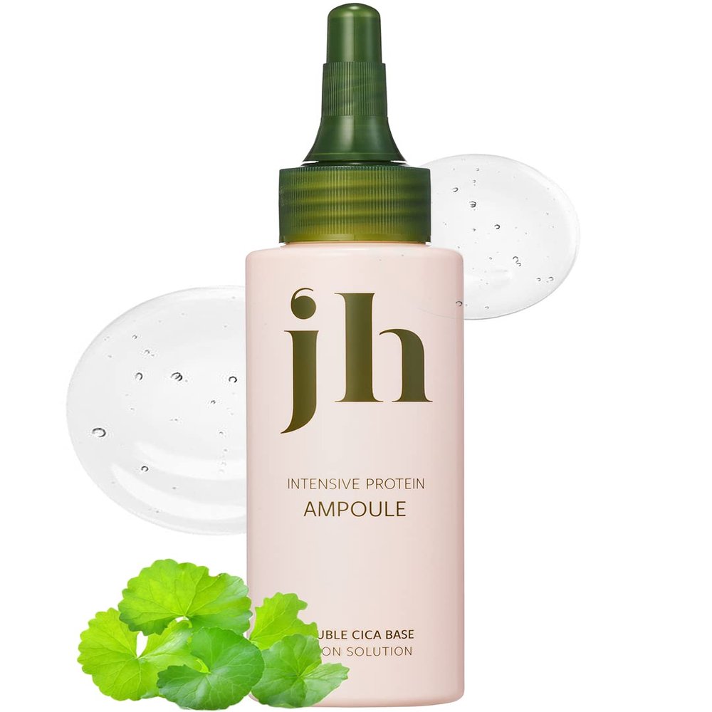 JENNYHOUSE Intensive Protein Ampoule - Deep Conditioning Treatment for Damaged Hair - Protein Hair Serum with Keratin & Wheat Extracts for Intensive Repair - Sandalwood & Rose Scent, 3.38 fl.oz.