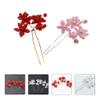 Beaupretty 4pcs U-shaped Hairpins Acrylic Flower Design Bridal Updo Hair Sticks Wedding Hair Accessories for Women and Pearl Hairpins for Celebrations and Parties view 2