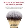 Kent BLK4S Shaving Brush with Ultra-Soft Silvertext Synthetic Bristles and Black Resin Handle to use with Shave Cream or Soap for a Perfect Lather. Luxury Shaving Since 1777, Made in England view 3